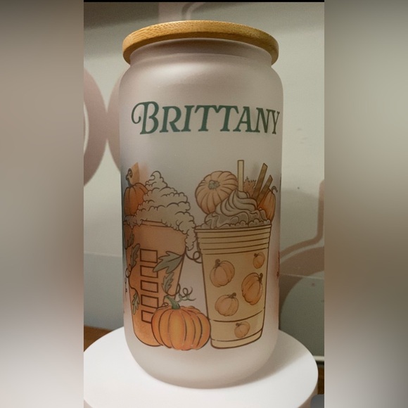 Glass Pumpkin Spice Coffee Can - Picture 5 of 5